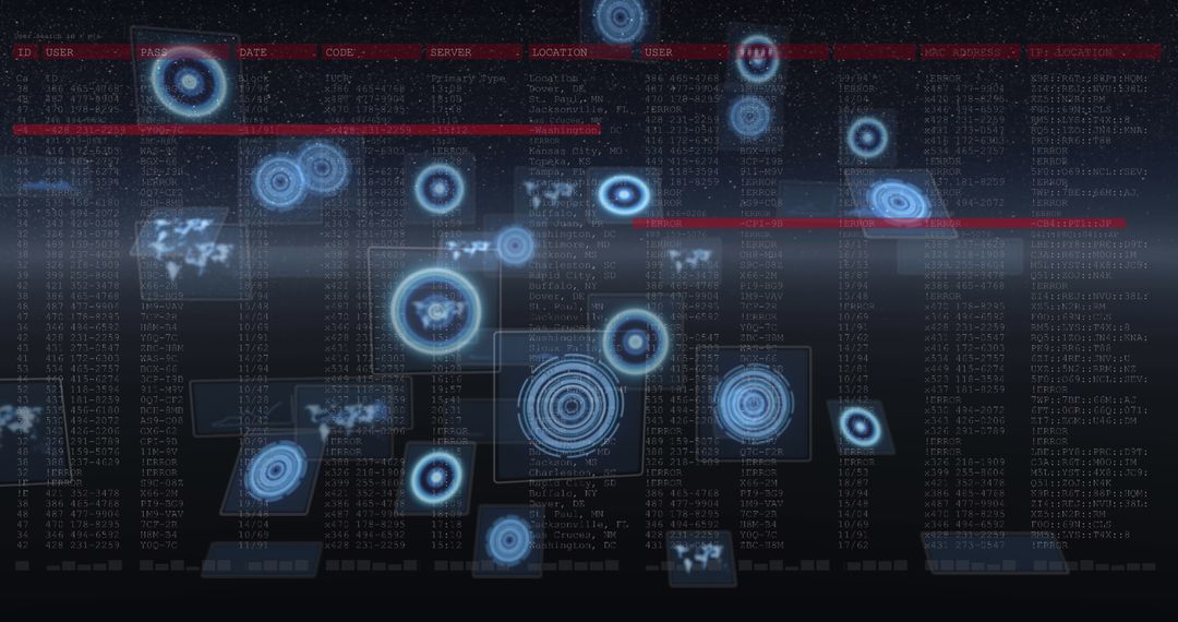 data processing with digital interfaces and scanning visuals - Free Images, Stock Photos and Pictures on Pikwizard.com