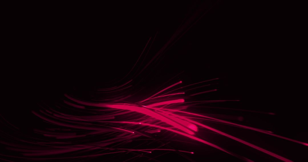 Dynamic Red Light Trails on Dark Background