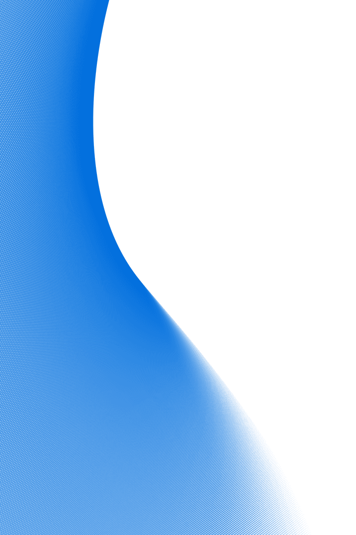 Abstract Transparent Curved Shape with Blue Gradient