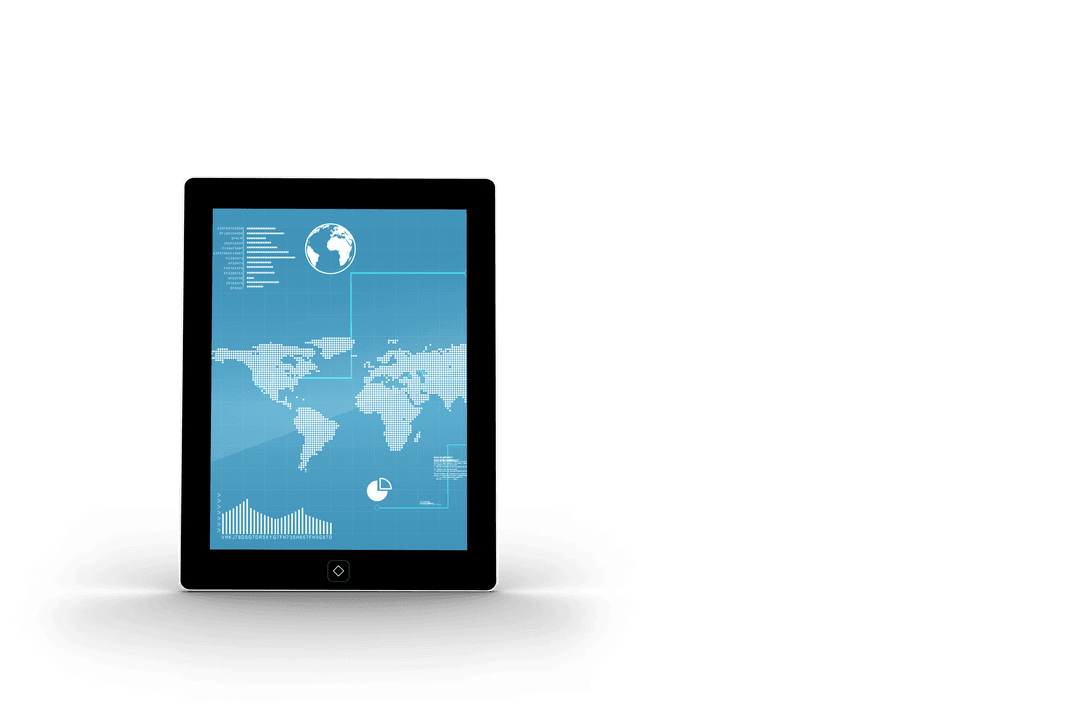 tablet with digital interface on transparent background for technology concepts - Download Free Stock Images Pikwizard.com