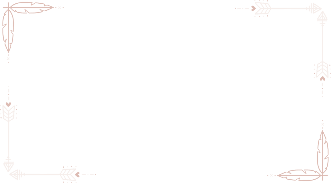 Bohemian Minimal Arrow Feather Frame Transparent Background