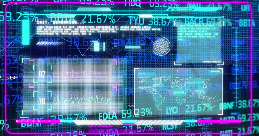 Digital Trading Board Hologram with Graphs and Data Overlays - Free Images, Stock Photos and Pictures on Pikwizard.com