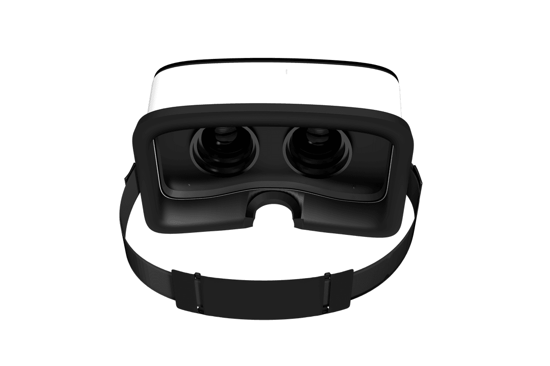 Transparent VR Headset Innovation Isolated Vector Concept