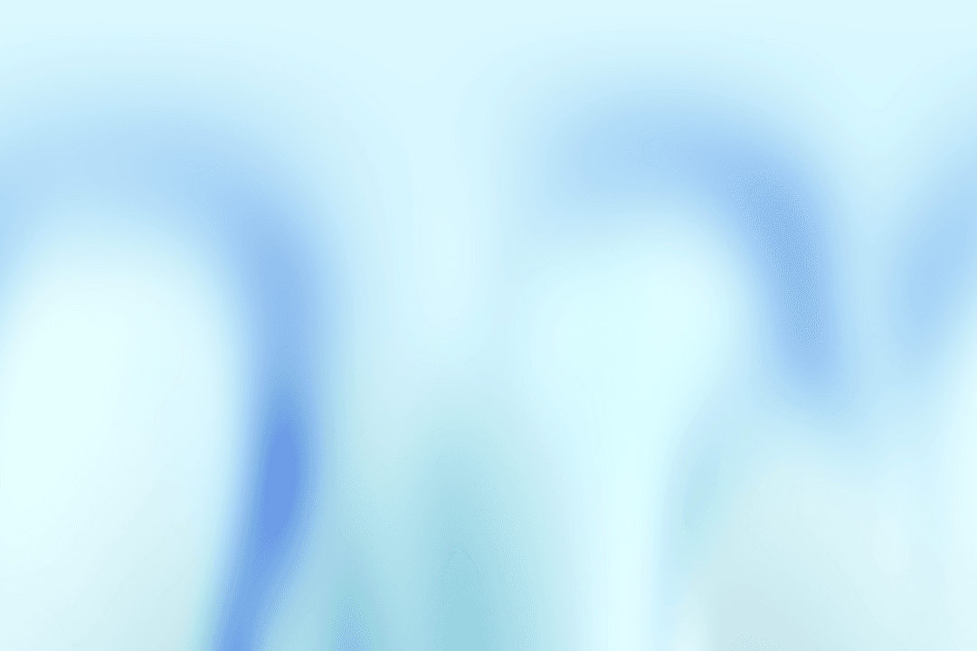 Refreshingly Clear Blue Gradient on Transparent Background