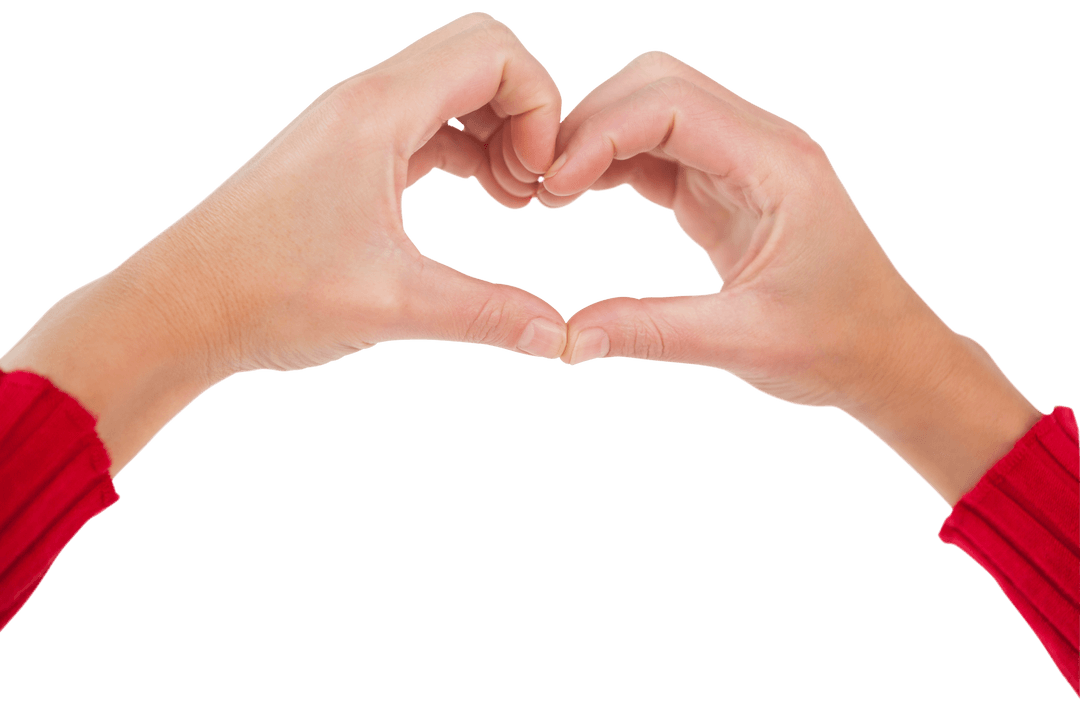 Hands Forming Heart Shape Transparent Background