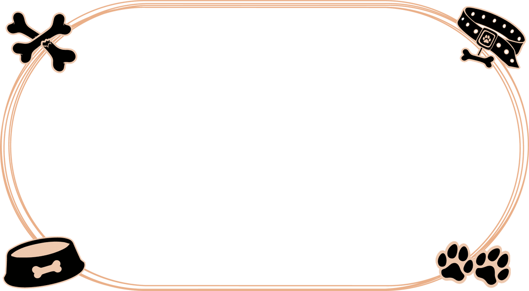 Playful Pet Accessories Rope Frame Transparent Background