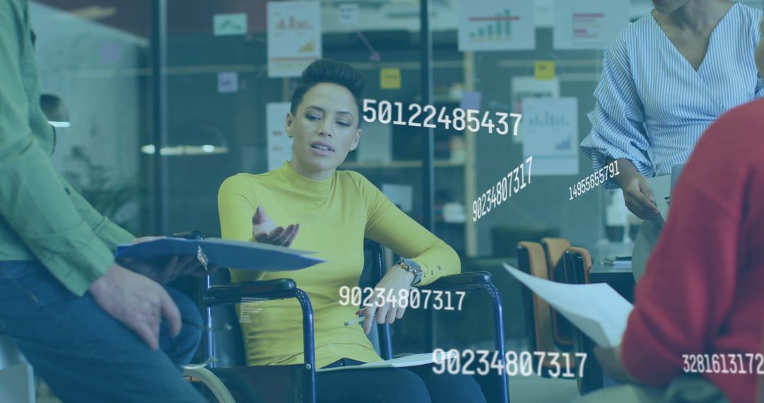 Diverse Team Collaborative Planning with Data Visualization in Modern Office