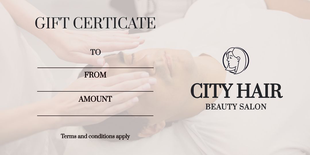 Elegant Beauty Salon Gift Certificate Template for Spa and Hair Treatments - Download Free Stock Templates Pikwizard.com