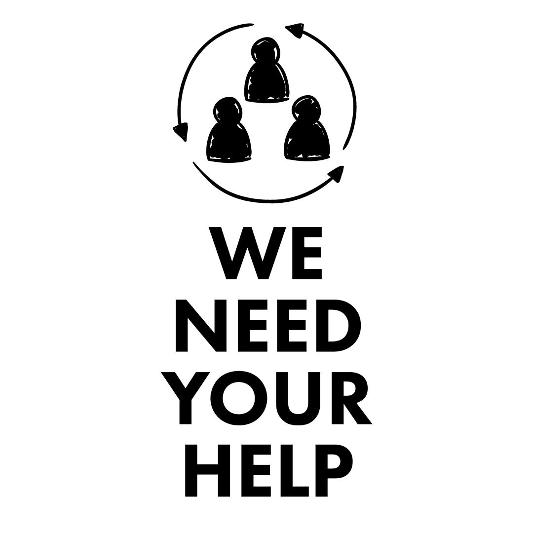 Transparent Help Wanted Symbol with Text