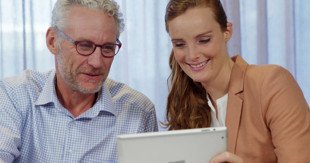 Business Professional Team Meeting Tablet Technology