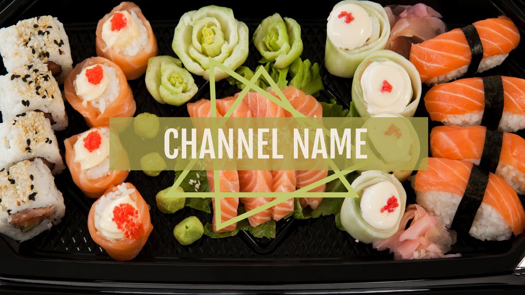 Vibrant Sushi Platter for Culinary Content and Promotions