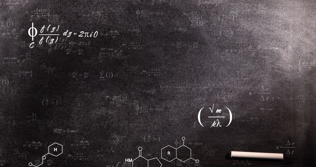 Complicated Mathematical Graphic Equations Science Concept