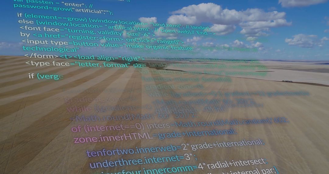 Digital Code Overlay across Agricultural Fields