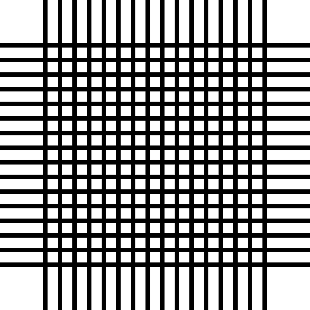 Abstract Black Linear Design on Transparent Background