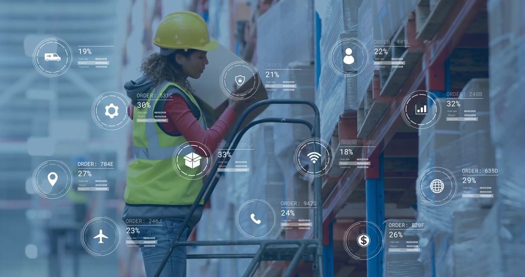 Warehouse Inventory Management with Digital Data Overlay
