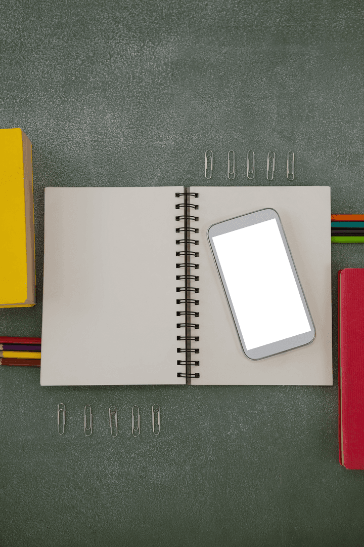 Transparent School Trends Notebook Phone Chalkboard Background