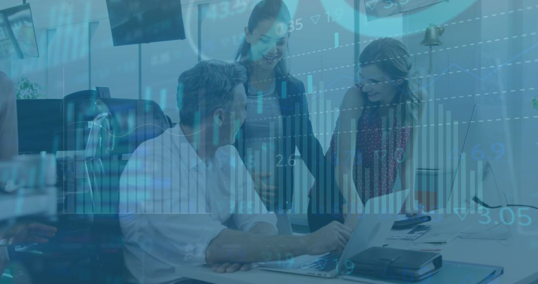 Collaborative Team Solution Brainstorming with Financial Interface Overlay