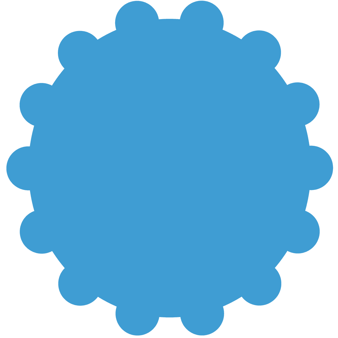 Transparent Digital Abstract Circular Shape on White Background