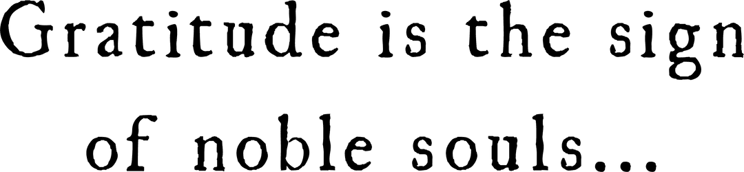 Gratitude Quote on Transparent Background for Inspirational Designs