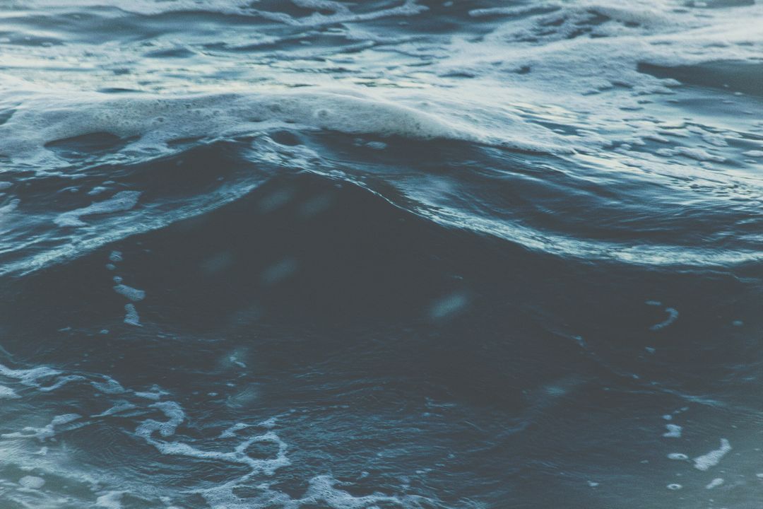 Close-up of Dark Ocean Waves - Free Images, Stock Photos and Pictures on Pikwizard.com