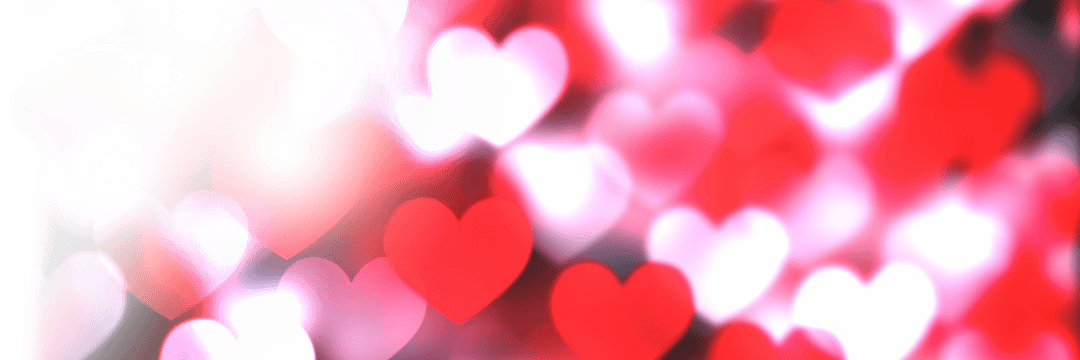 Romantic Transparent Shimmering Red Heart Illustration