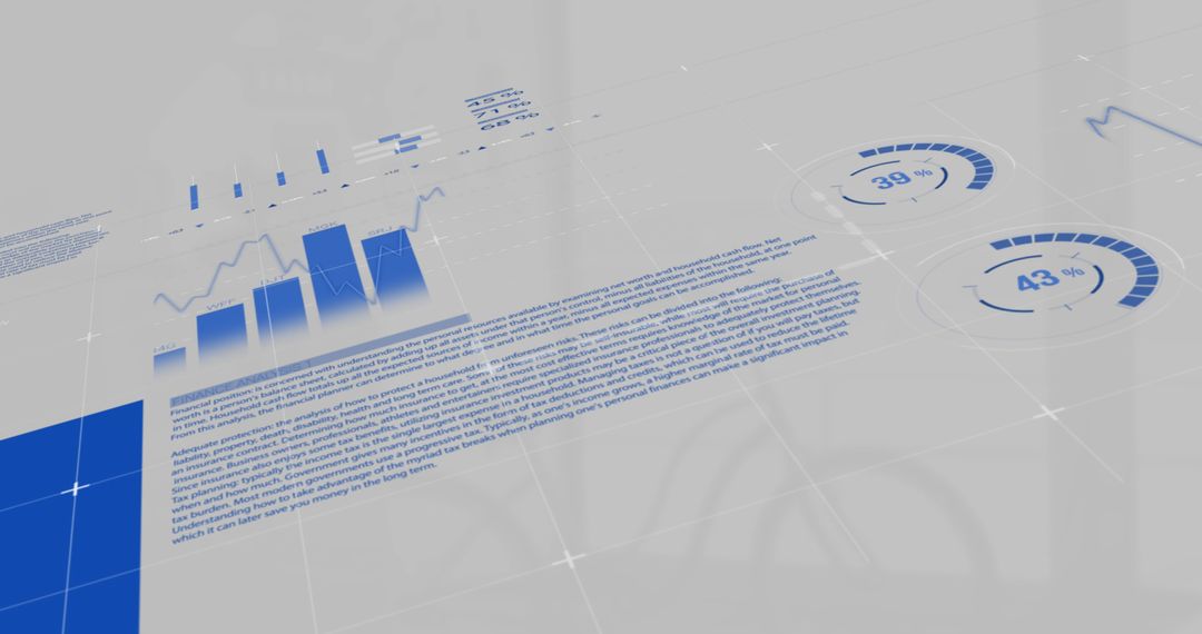 Digital Data Visualization Dashboard with Graphs and Text - Free Images, Stock Photos and Pictures on Pikwizard.com