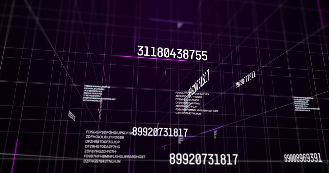 Dynamic Numbers and Data Processing in Digital Space - Free Images, Stock Photos and Pictures on Pikwizard.com