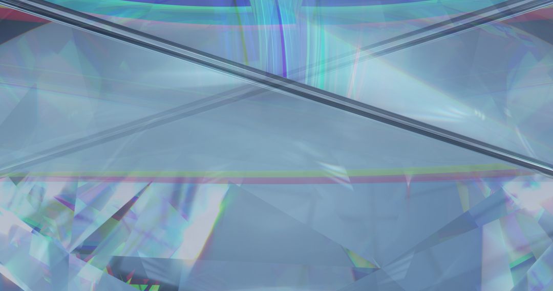 Colorful Prismatic Lights Reflecting on Shining Diamonds