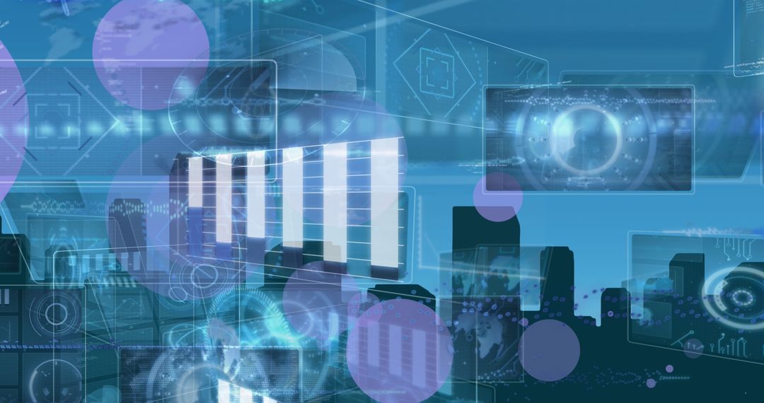 Digital Data Streams Connecting Globally