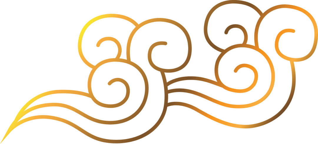 Spiral Wave Vector Design on Transparent Background