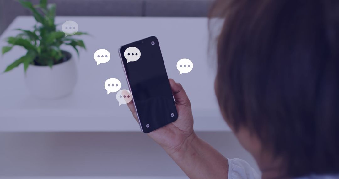 Social Media Interactions on Smartphone Screen