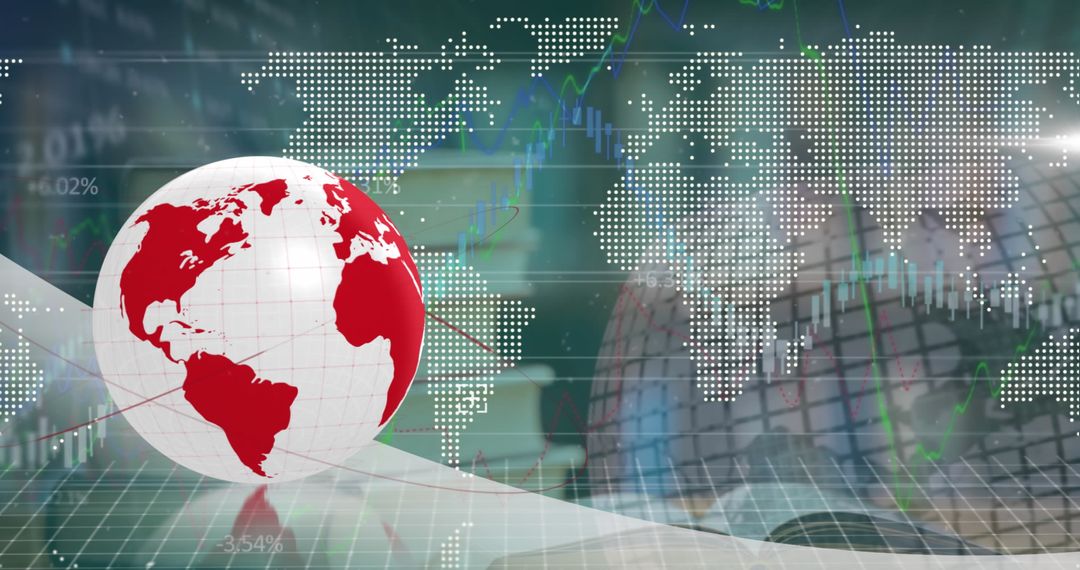 Global Business Analytics with Red and White Theme