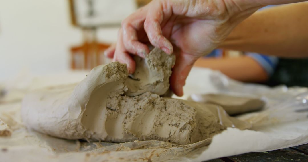 Hands Shaping Clay for Pottery, Close-Up on Creative Process - Free Images, Stock Photos and Pictures on Pikwizard.com