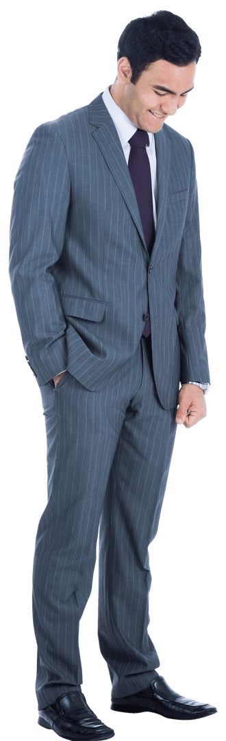 Happy Biracial Businessman Standing Transparent PNG
