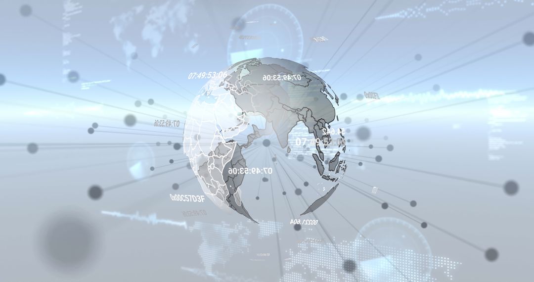 connecting digital nodes with global network visualization - Free Images, Stock Photos and Pictures on Pikwizard.com