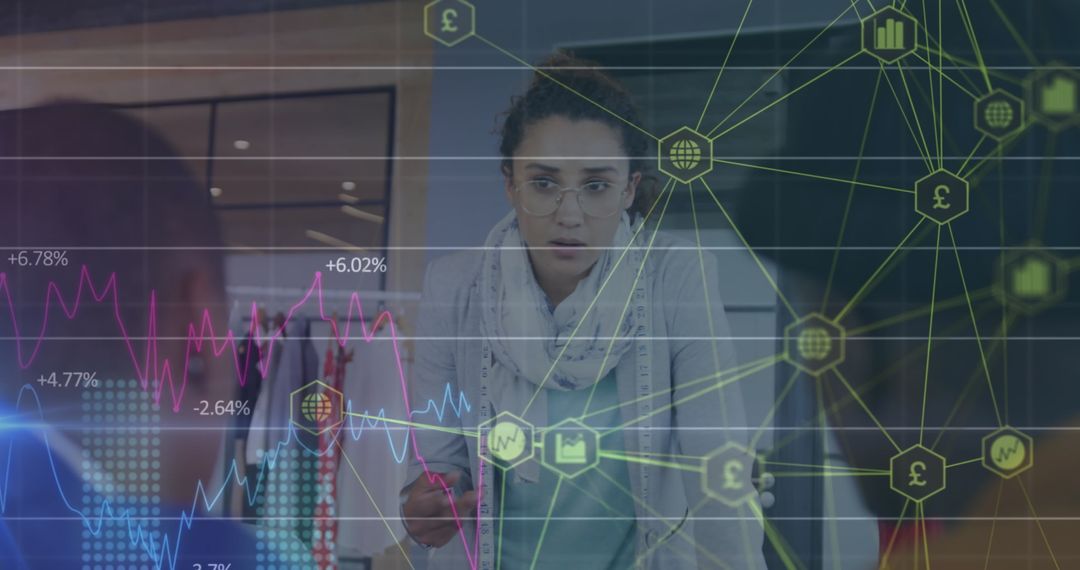 Professional Editing Digital Charts in Futuristic Design Studio