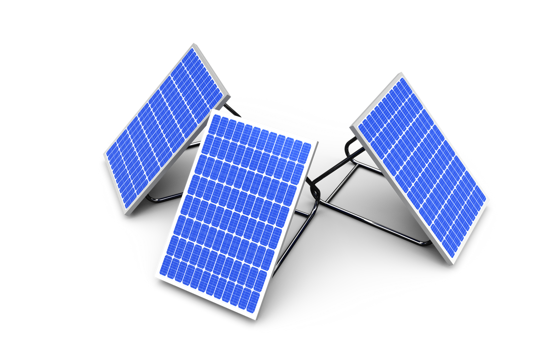 3D Illustration of Three Transparent Solar Panels on Black Background - Download Free Stock Images Pikwizard.com