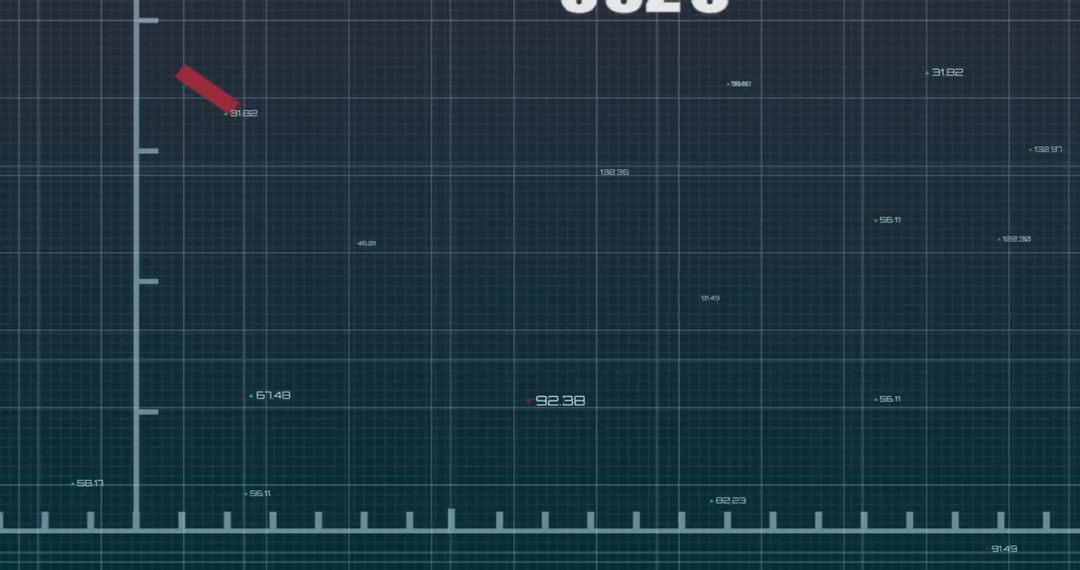 digital hologram with dynamic numbers on graph grid - Free Images, Stock Photos and Pictures on Pikwizard.com