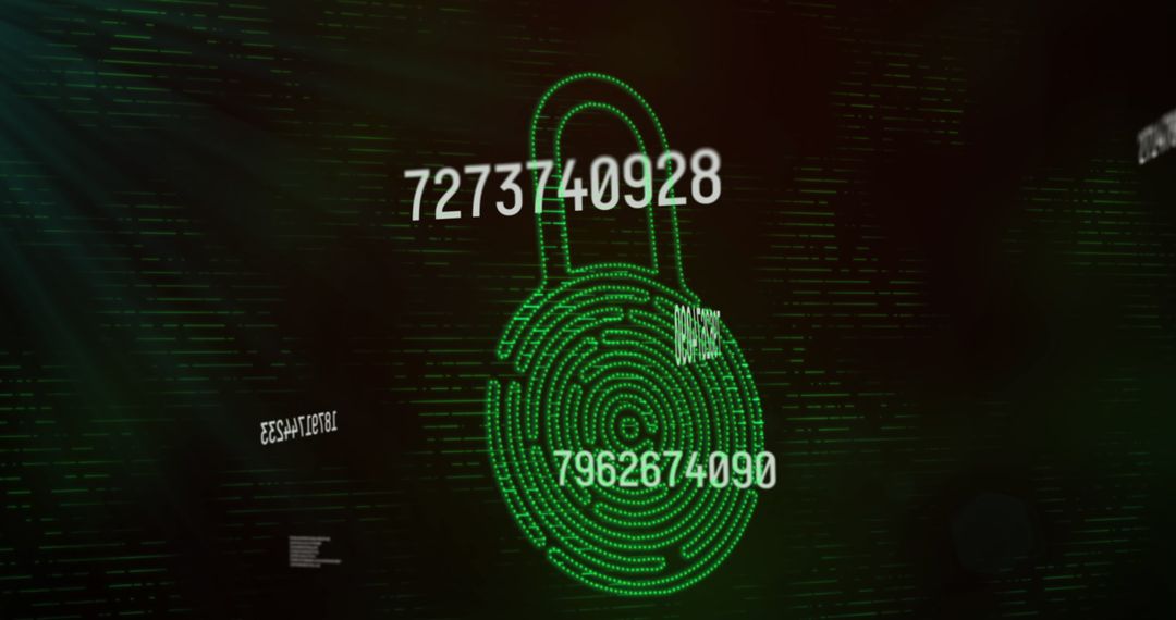 Digital Security Padlock and Data Processing Interface