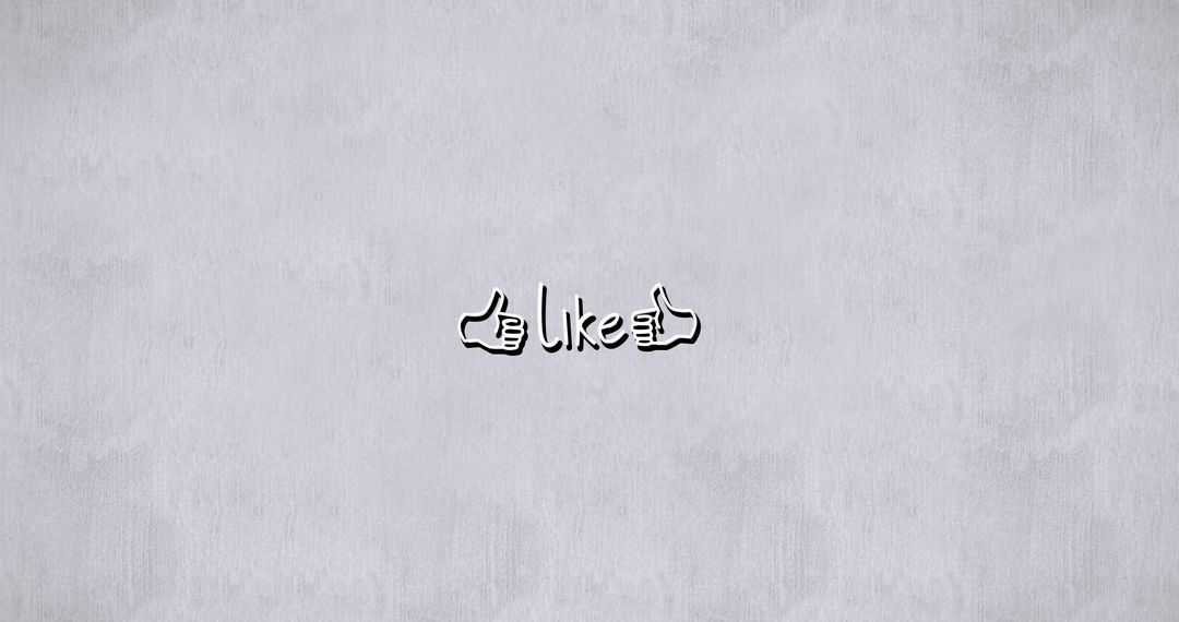 Thumbs Up Like Icons on Textured Gray Background