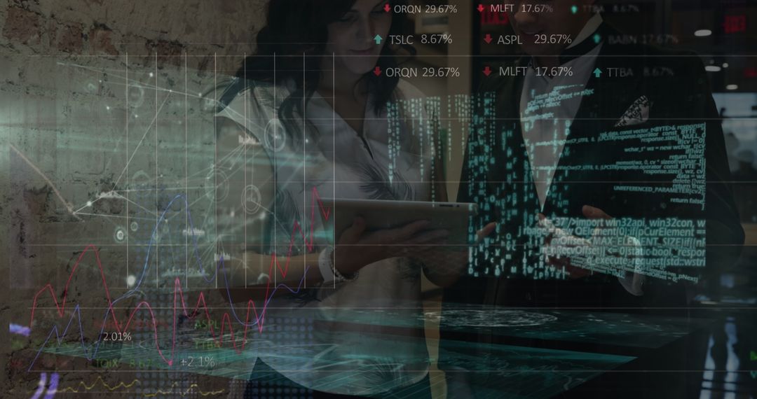 Business Data and Diverse Team Collaboration Concept