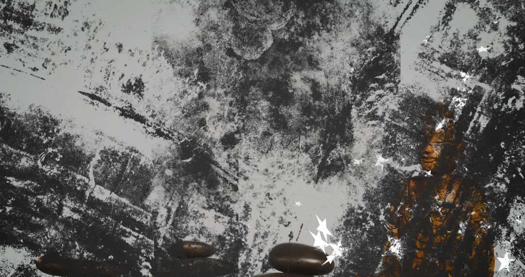 Tranquil Buddha Statue amid Mystic Zen Spa Serenity