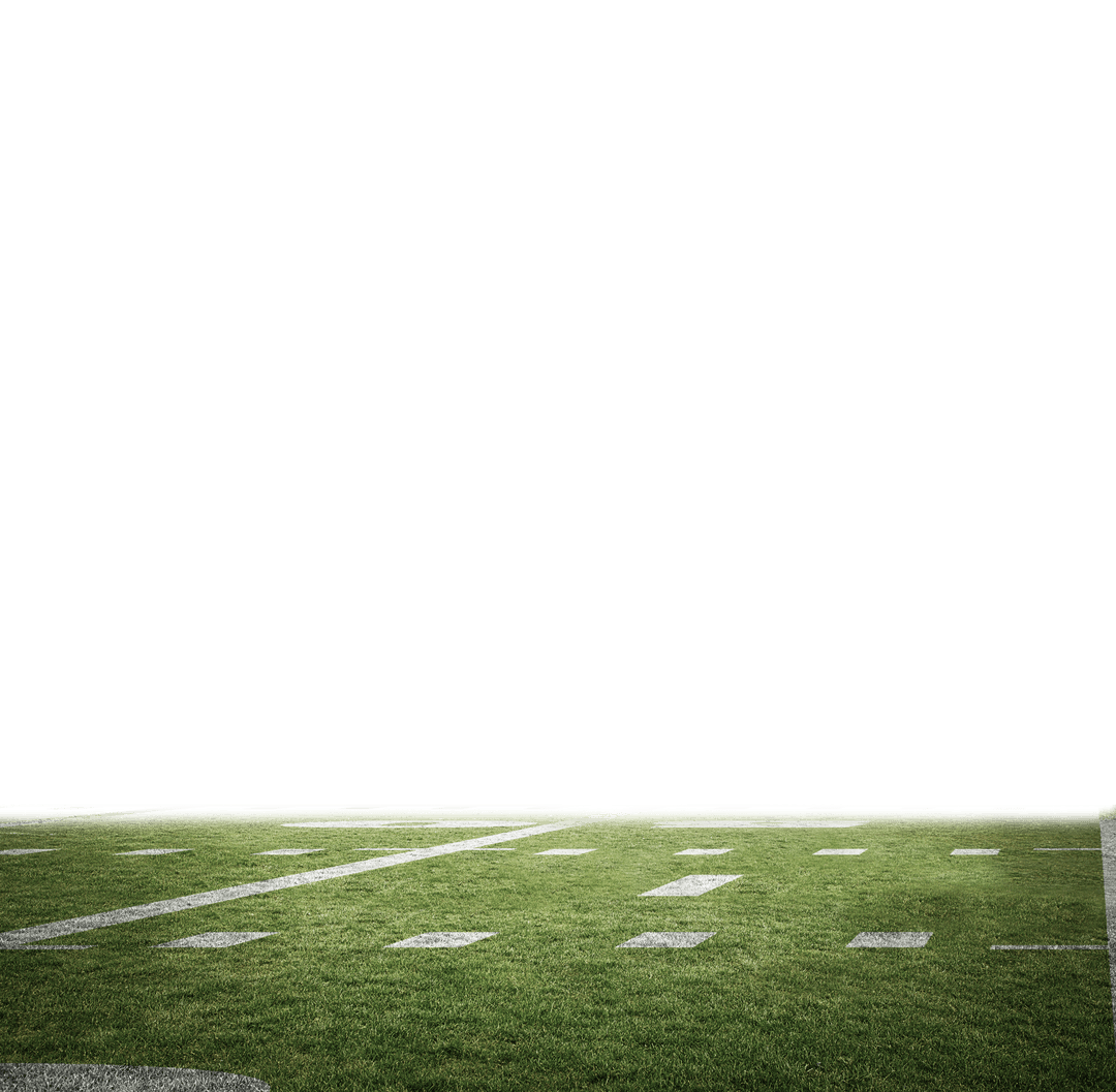 Transparent American Football Field Illustration with Grass Texture