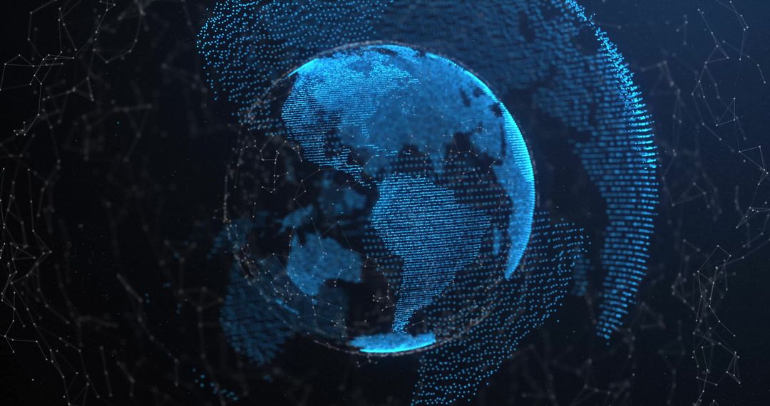 Digital Network of Global Connectivity Concept