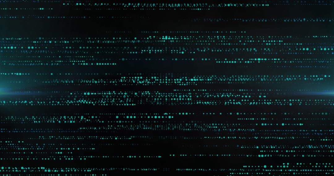 Abstract Green Dot Pattern on Black Background Illustration