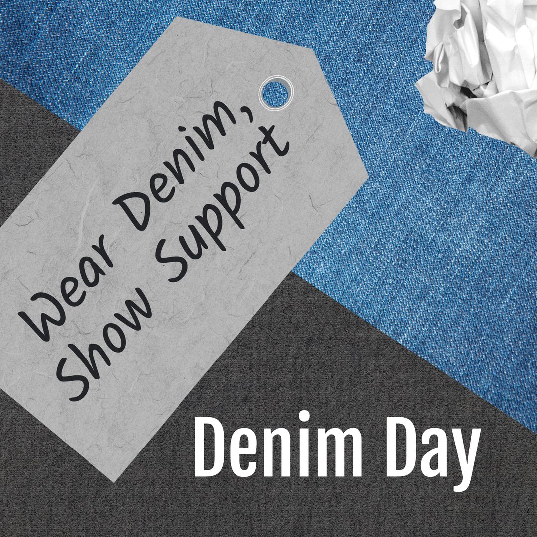 Support Awareness Denim Day Conceptual Background Design