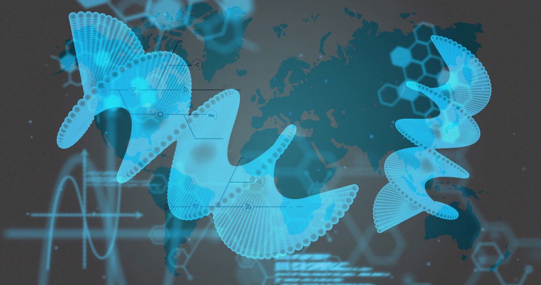 Futuristic Global Data Visualization Dashboard