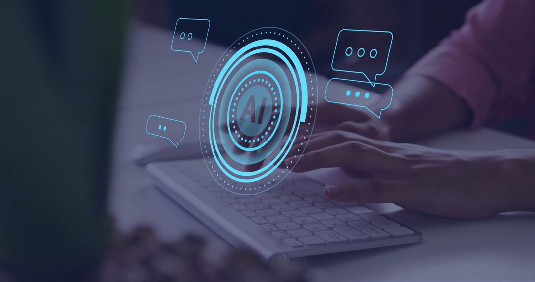 AI Data Processing with Typing Interaction