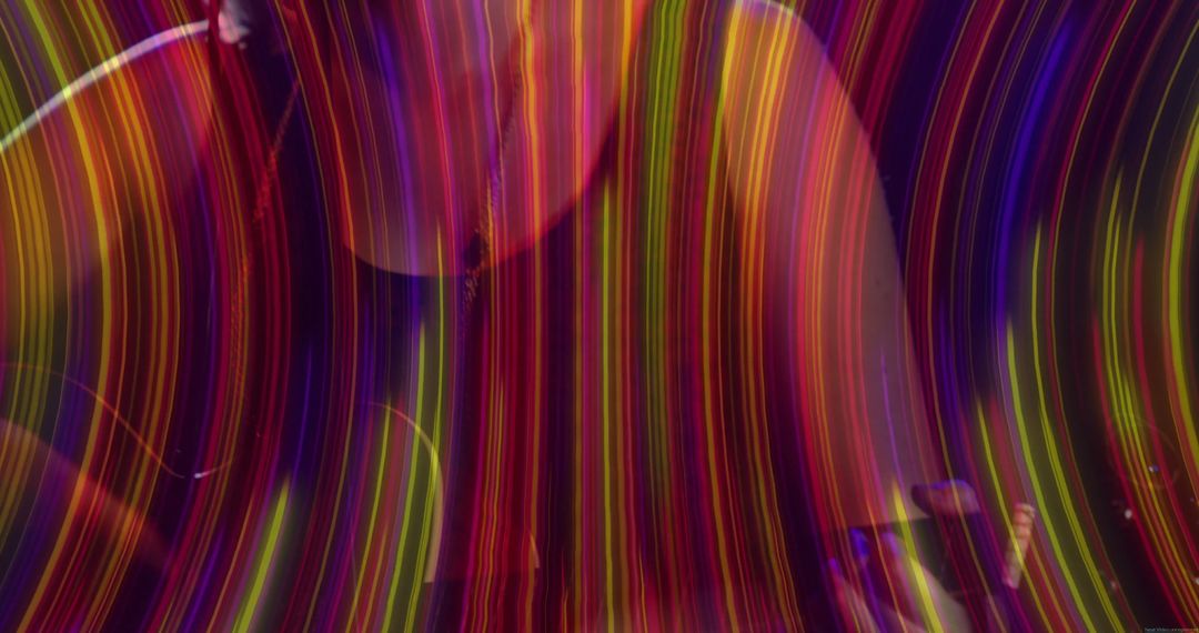 Vibrant Multicolor Light Trails in Dimly Lit Environment