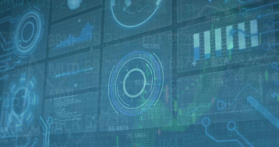 digital data visualization in futuristic interface - Free Images, Stock Photos and Pictures on Pikwizard.com